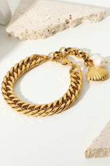 18K Gold-Plated Curb Chain Bracelet